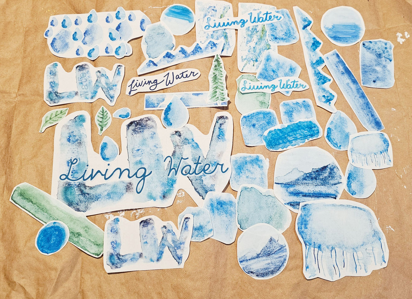 The Living Water Journaling Stickers for bible journaling