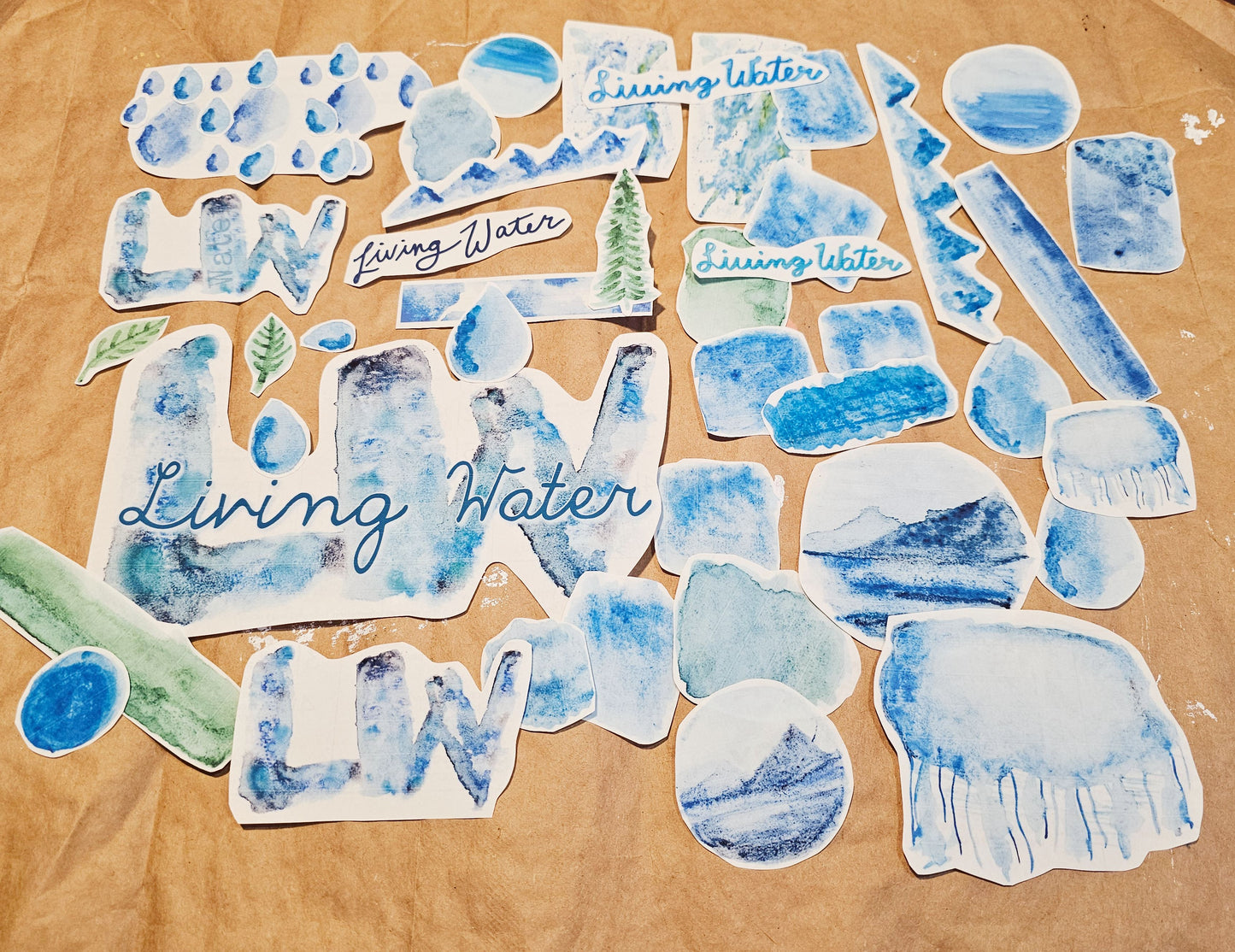 The Living Water Journaling Stickers for bible journaling