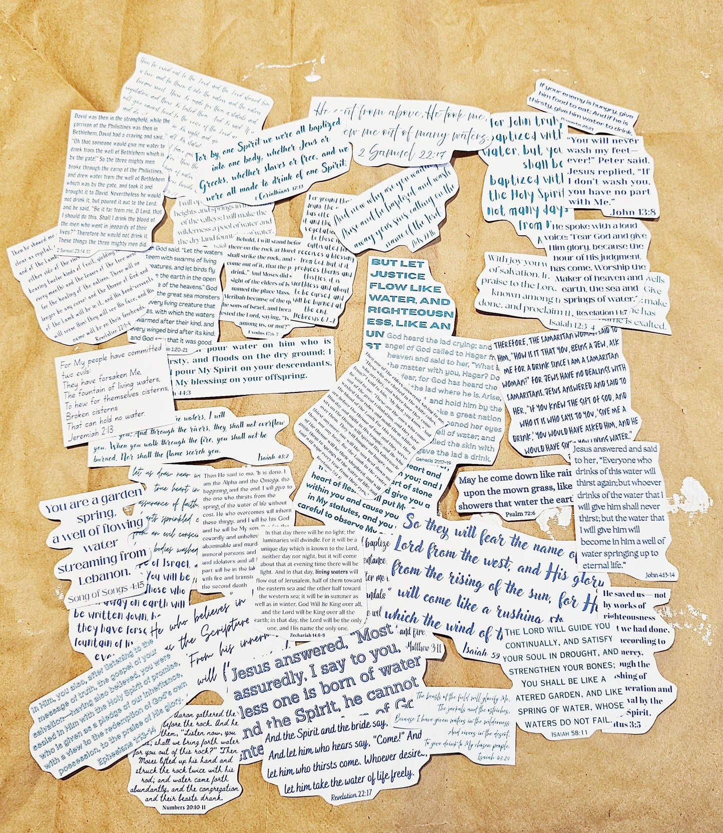 The Living Water Journaling Stickers for bible journaling