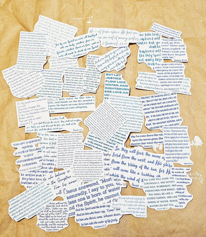 The Living Water Journaling Stickers for bible journaling