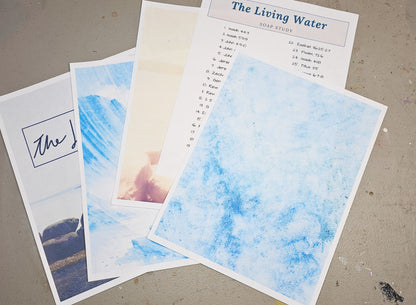 The Living Water Journaling Stickers for bible journaling