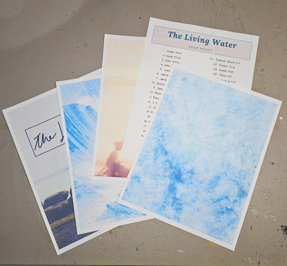 The Living Water Journaling Stickers for bible journaling