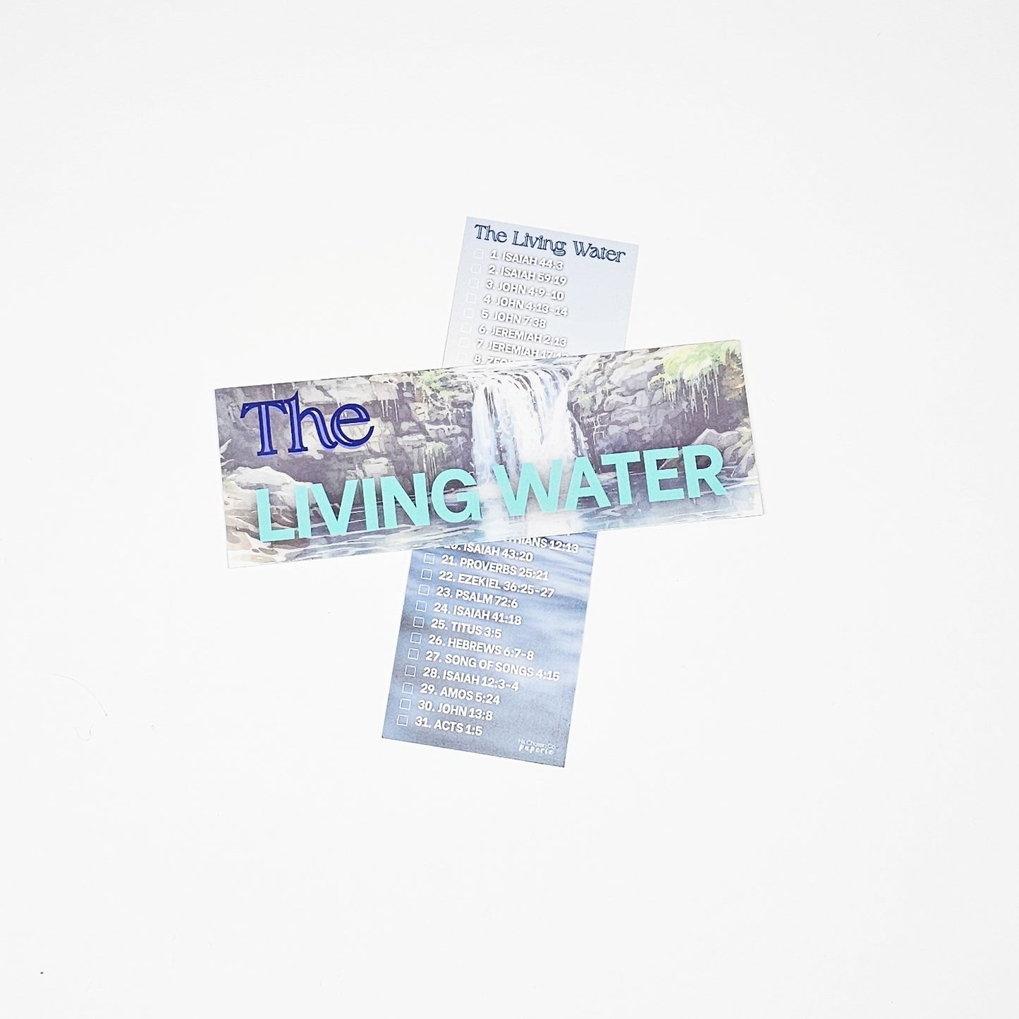 The Living Water Bible Study Bookmark