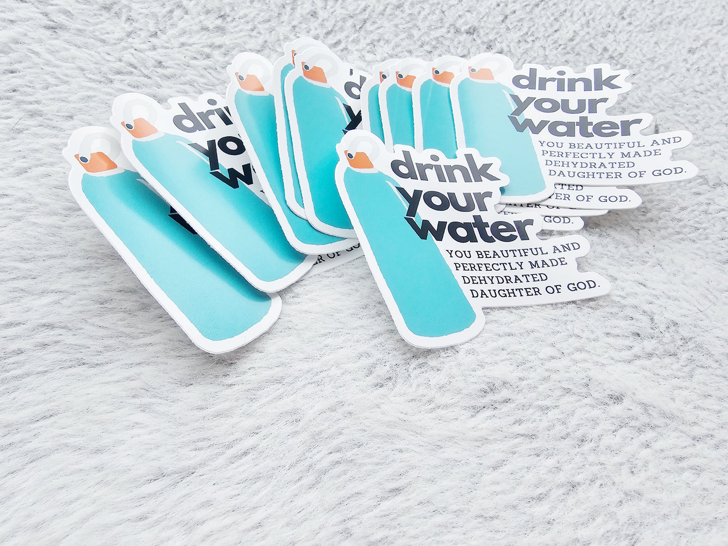 Drink Your Water Vinyl Stickers