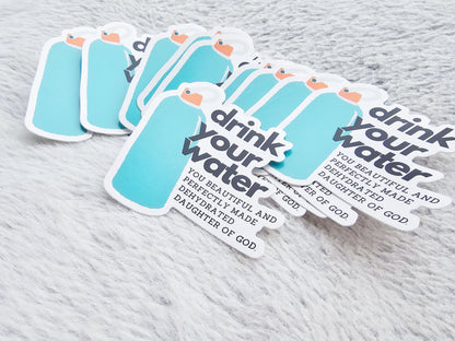 Drink Your Water Vinyl Stickers