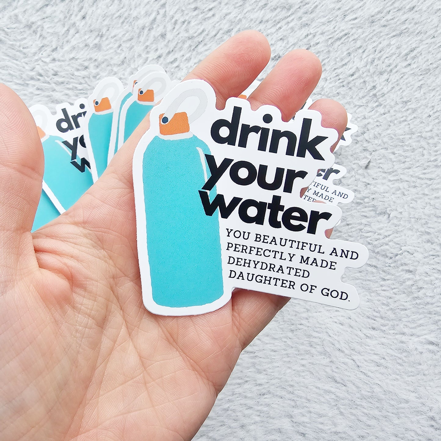 Drink Your Water Vinyl Stickers