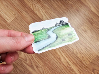 Watercolor Streams of Living Water Vinyl Sticker Decal