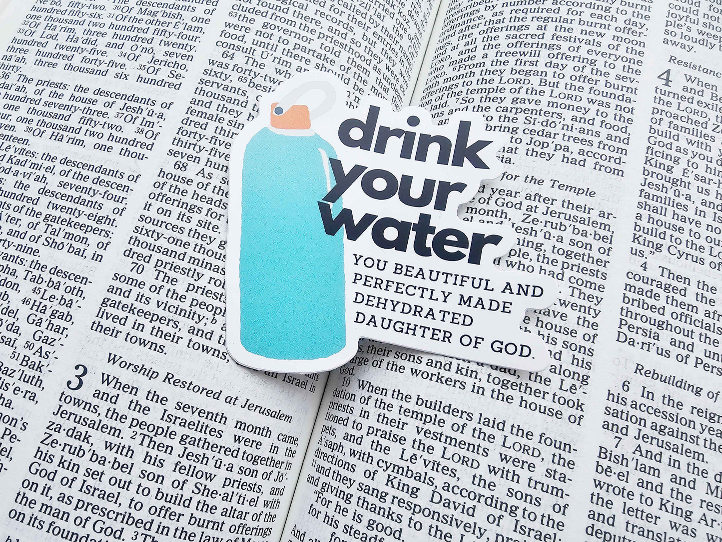 Drink Your Water Vinyl Stickers