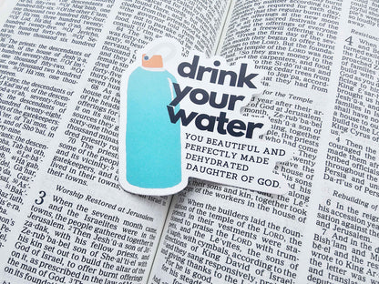 Drink Your Water Vinyl Stickers