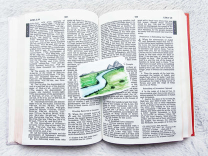 Watercolor Streams of Living Water Vinyl Sticker Decal