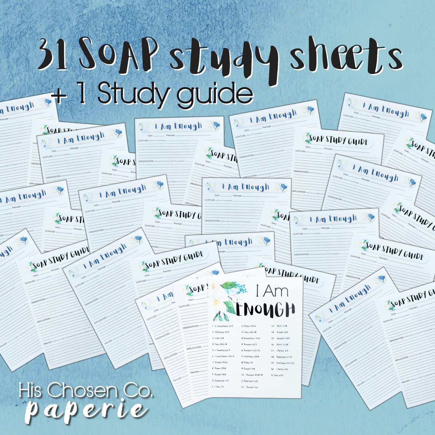 I Am Enough Bible SOAP Study Pack