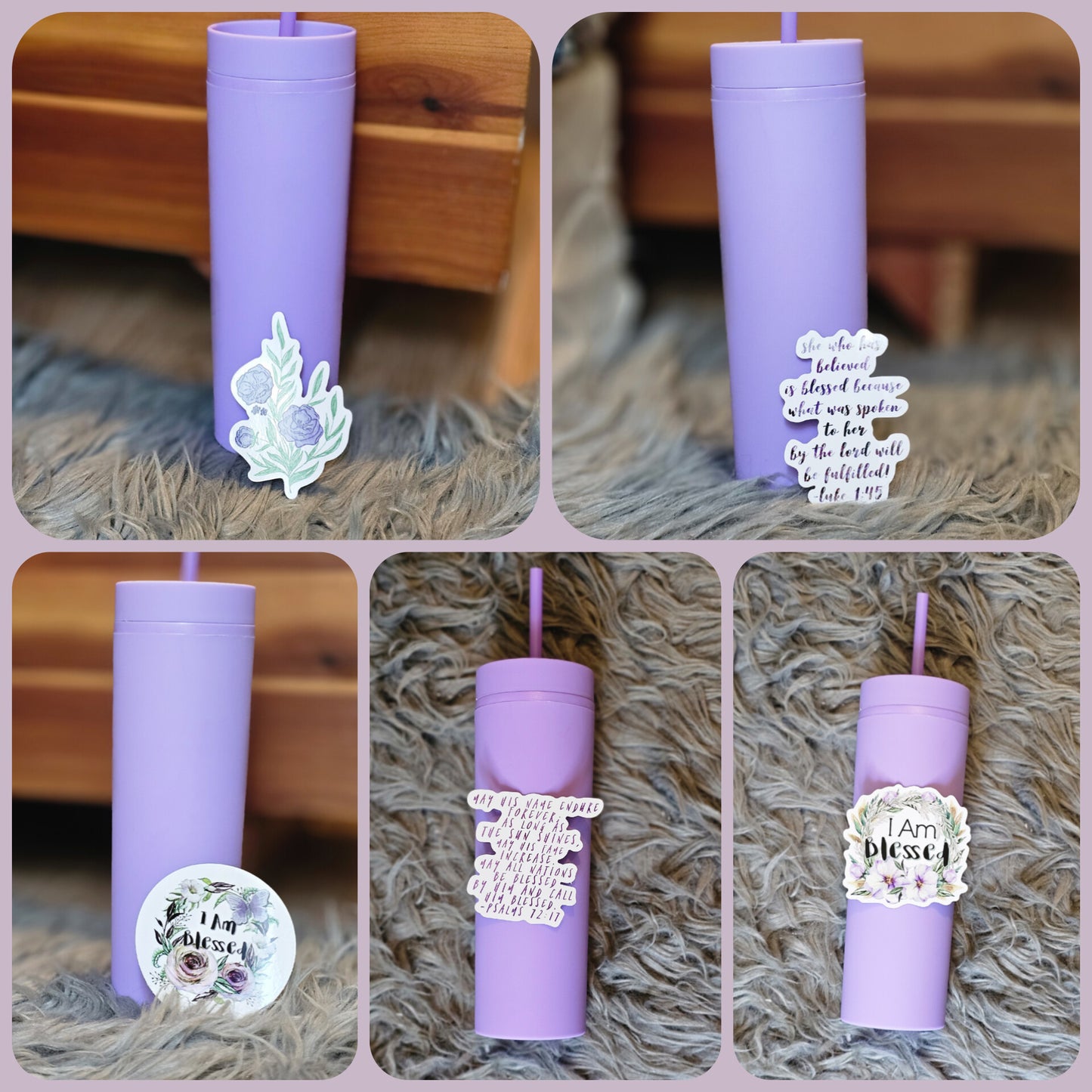 I Am Blessed Vinyl Sticker Set of 5