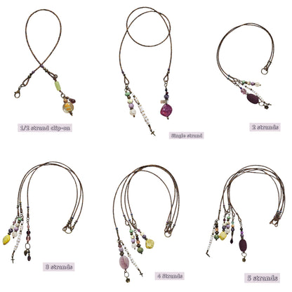 I Am Blessed Single Strand Beaded Bible Bookmark