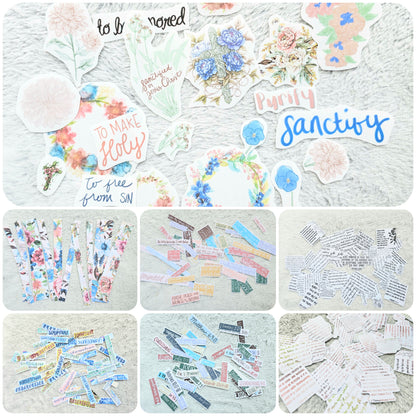 I Am Sanctified Bible Journaling Sticker set