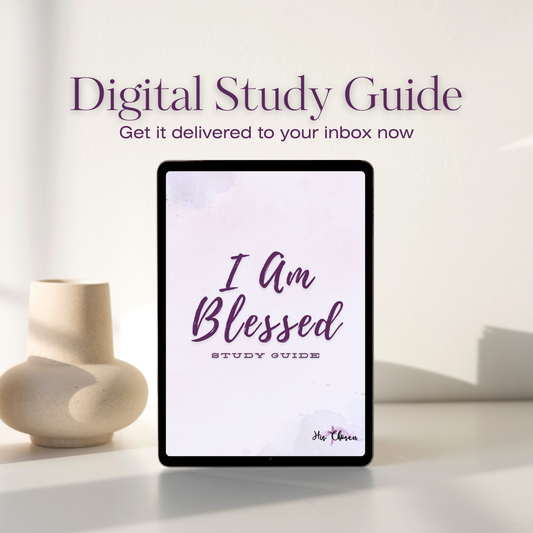 I Am Blessed Digital Printable Bible study guide - instant download Christian women's group book, beatitudes Jesus teaching, journaling