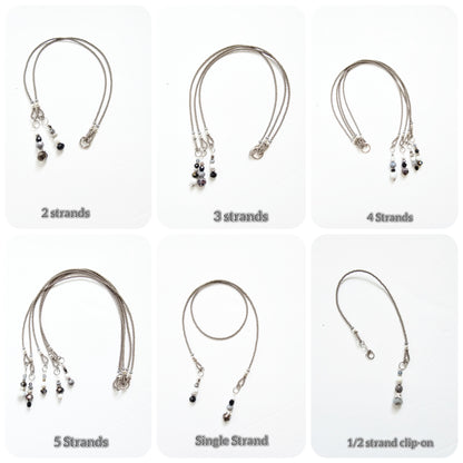 Gray and Silver Beaded Bible Bookmark