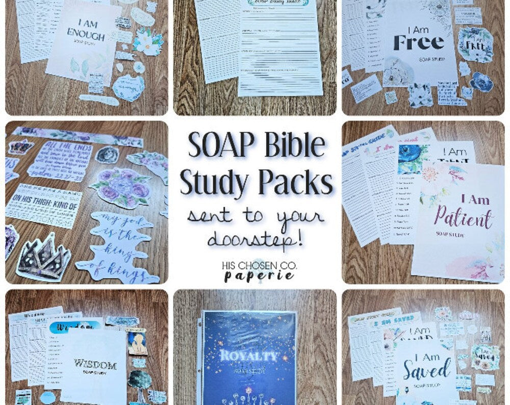 Bible Study Pack Membership - snail mail monthly SOAP study kits for women's Christian group