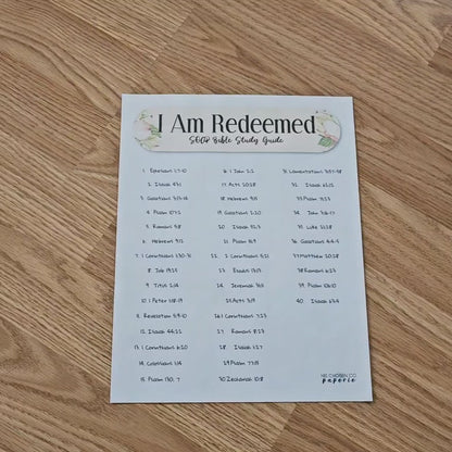 I Am Redeemed Bible Journaling Sticker set