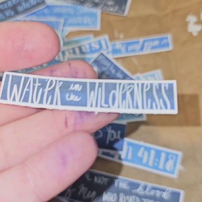 The Living Water Journaling Stickers for bible journaling