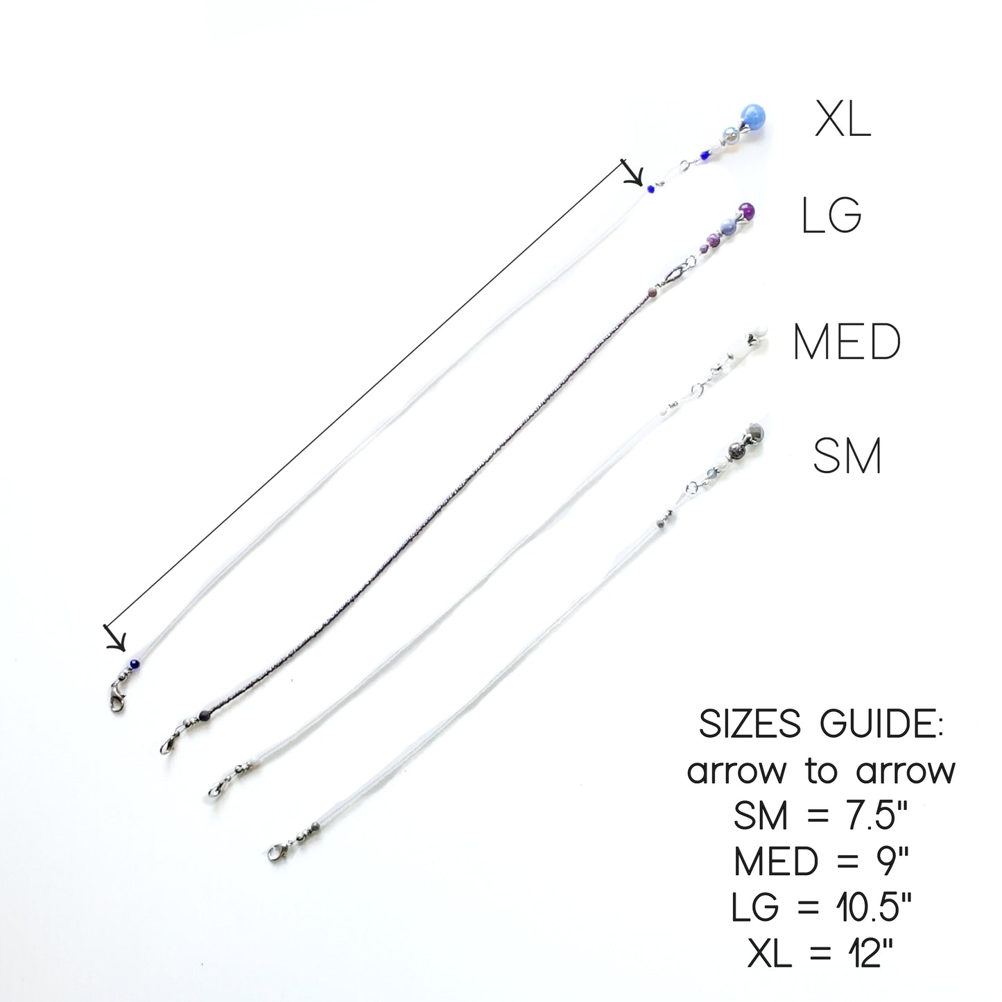 Beaded Bible half-strand Bookmark Clip-on charm - The Living Water - Blue and silver bible accessories