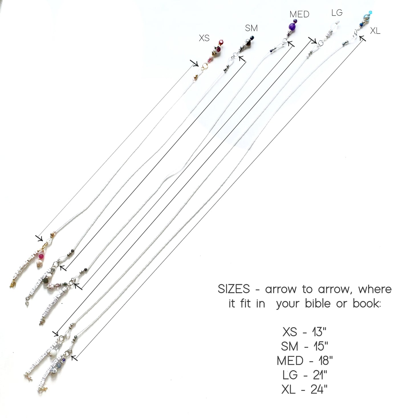 Gray and Silver Beaded Bible Bookmark